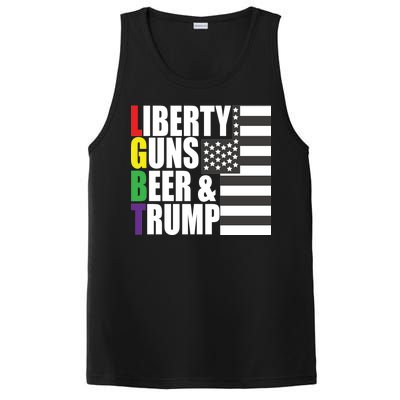 Liberty Guns Beer Trump LGBT Flag PosiCharge Competitor Tank