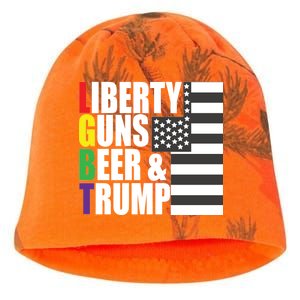 Liberty Guns Beer Trump LGBT Flag Kati - Camo Knit Beanie