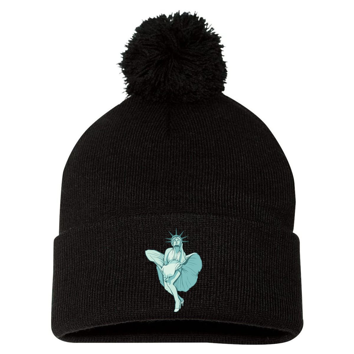 Liberty Monroe Pom Pom 12in Knit Beanie