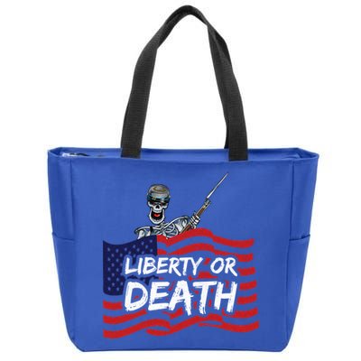 Liberty Or Death Zip Tote Bag