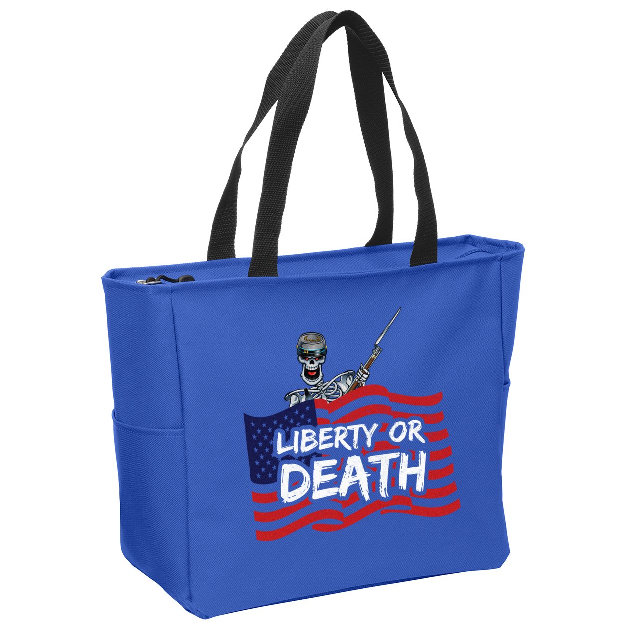 Liberty Or Death Zip Tote Bag