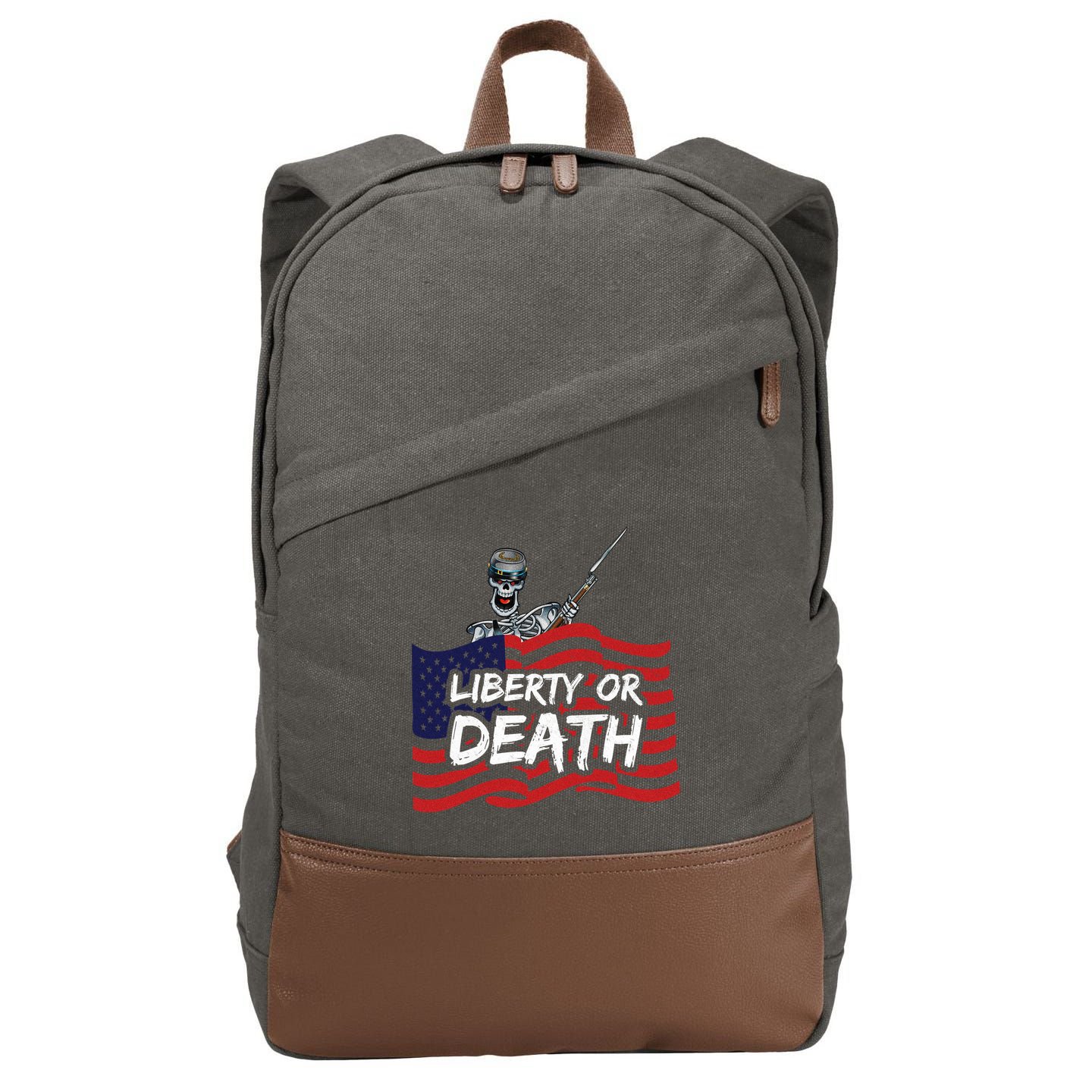 Liberty Or Death Cotton Canvas Backpack