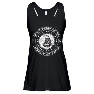 Liberty or Death 1776 Don't Tread on Me Ladies Essential Flowy Tank