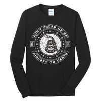 Liberty or Death 1776 Don't Tread on Me Tall Long Sleeve T-Shirt