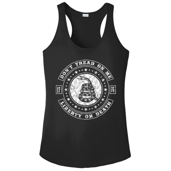 Liberty or Death 1776 Don't Tread on Me Ladies PosiCharge Competitor Racerback Tank