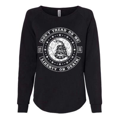 Liberty or Death 1776 Don't Tread on Me Womens California Wash Sweatshirt