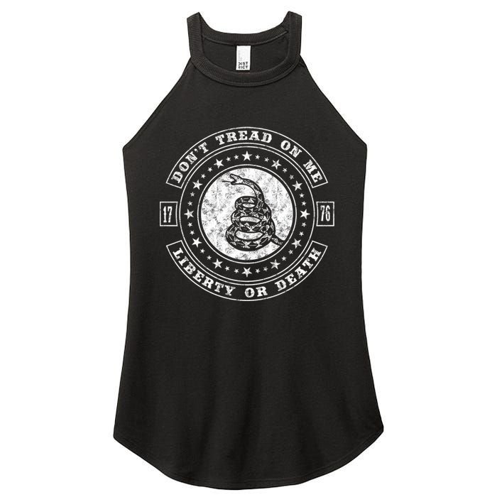 Liberty or Death 1776 Don't Tread on Me Women's Perfect Tri Rocker Tank