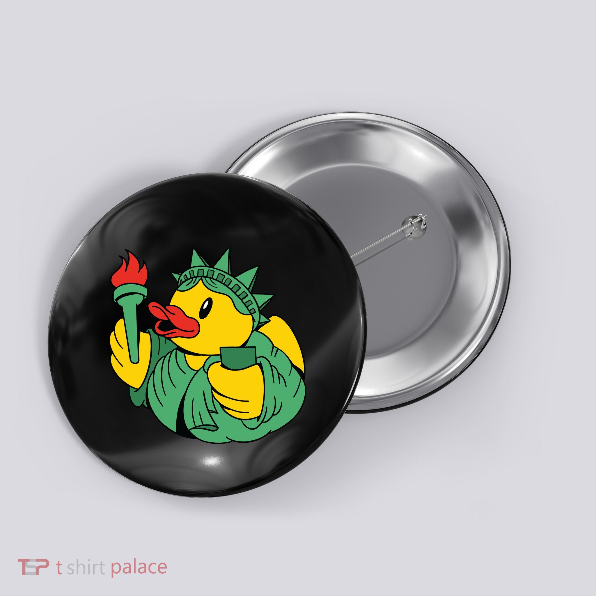 Liberty Rubber Duck Button
