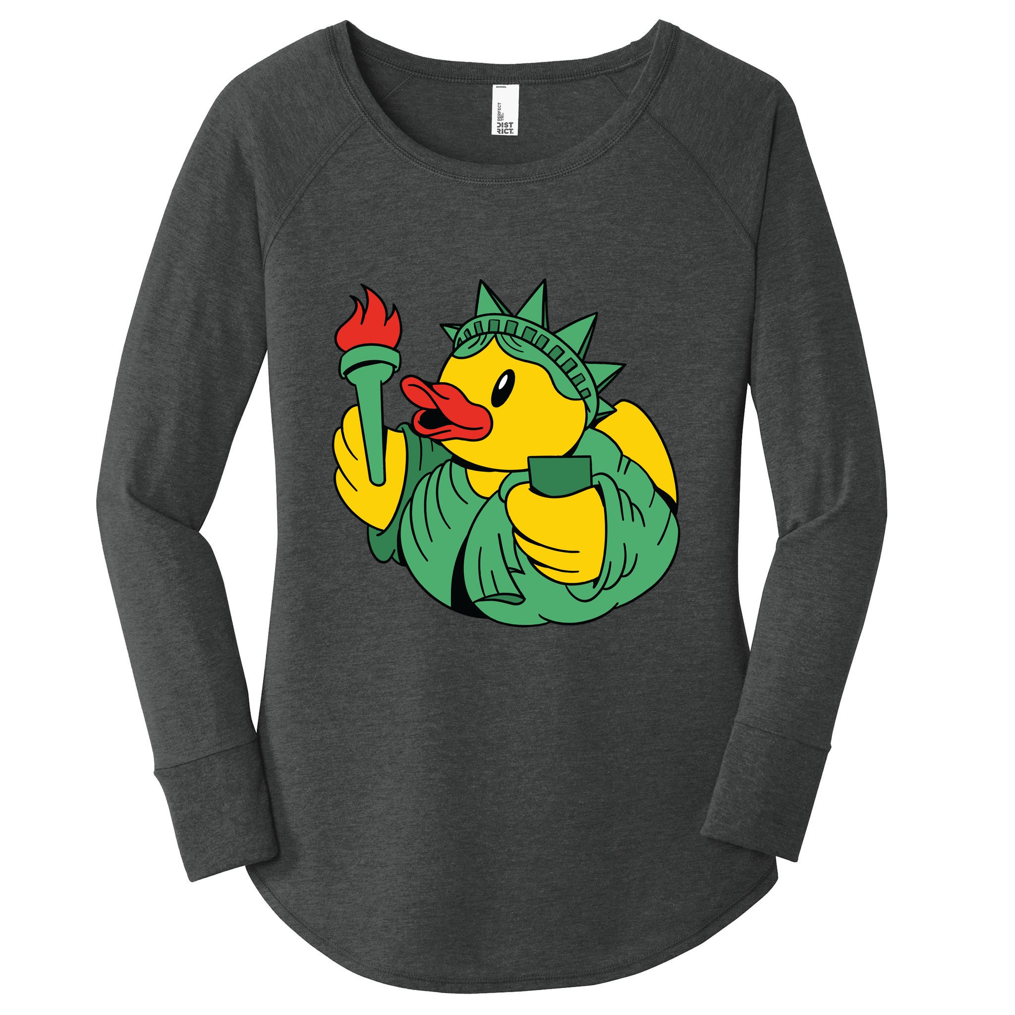 Liberty Rubber Duck Women's Perfect Tri Tunic Long Sleeve Shirt