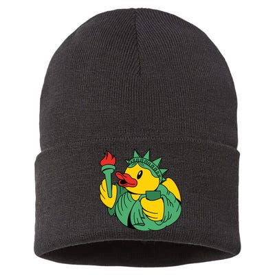 Liberty Rubber Duck Sustainable Knit Beanie