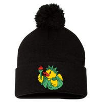 Liberty Rubber Duck Pom Pom 12in Knit Beanie