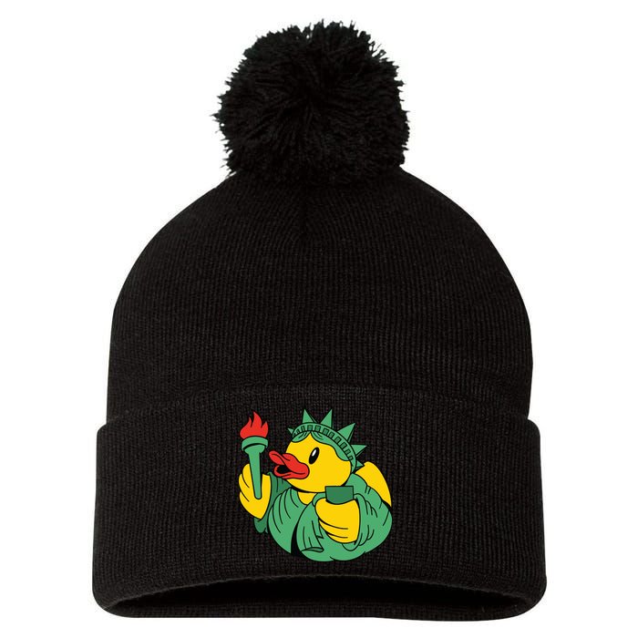 Liberty Rubber Duck Pom Pom 12in Knit Beanie