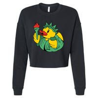 Liberty Rubber Duck Cropped Pullover Crew