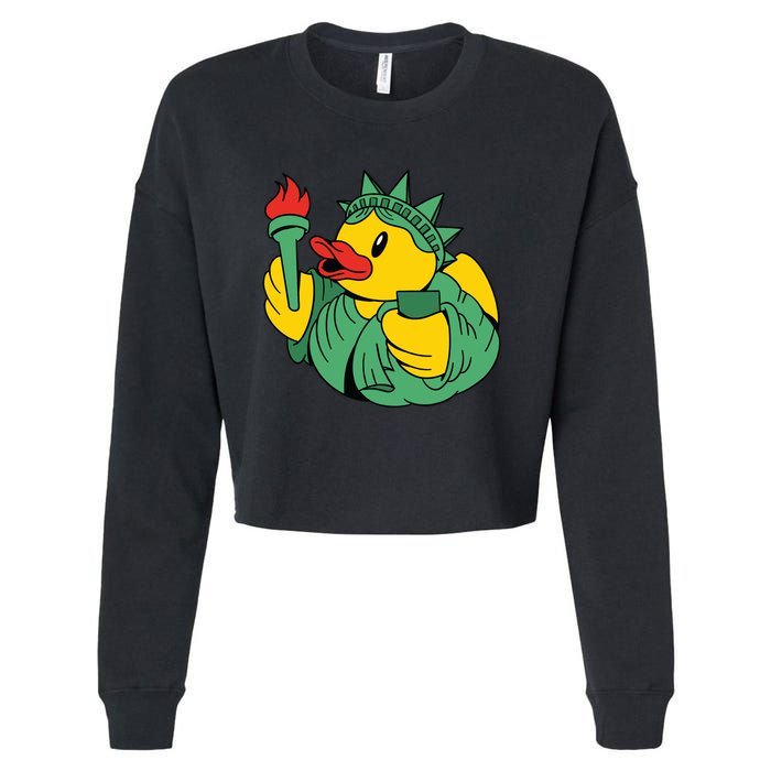 Liberty Rubber Duck Cropped Pullover Crew