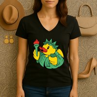 Liberty Rubber Duck Women's V-Neck T-Shirt