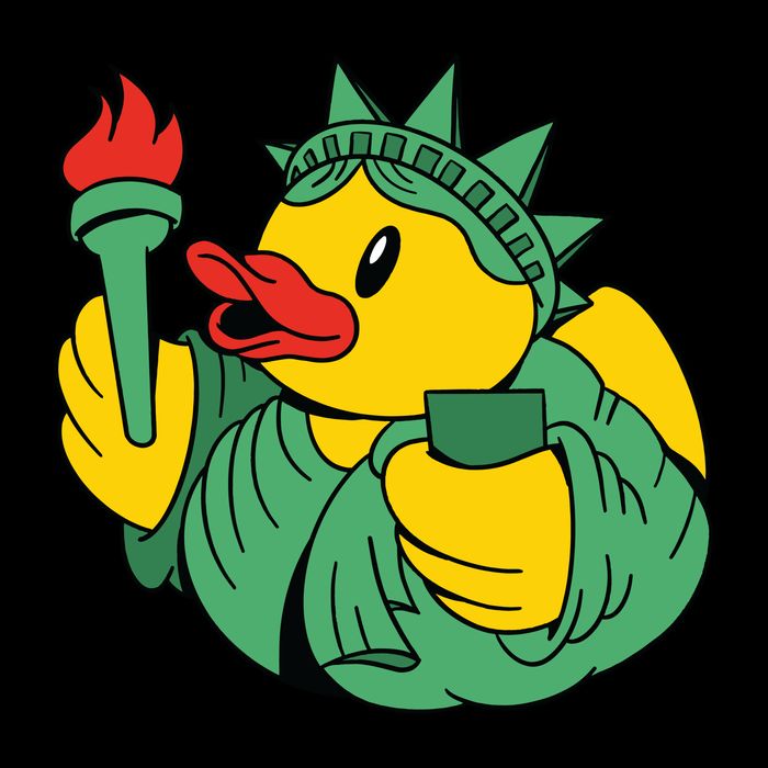 Liberty Rubber Duck Women's V-Neck T-Shirt
