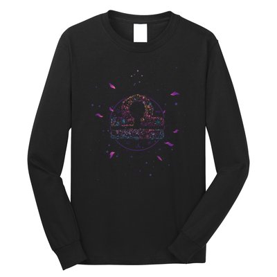 Libra Floral Zodiac Long Sleeve Shirt