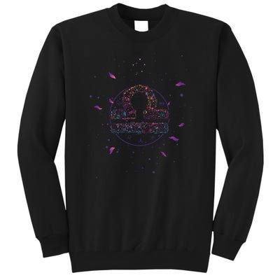 Libra Floral Zodiac Tall Sweatshirt