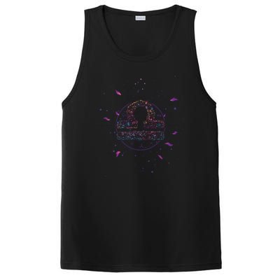 Libra Floral Zodiac PosiCharge Competitor Tank