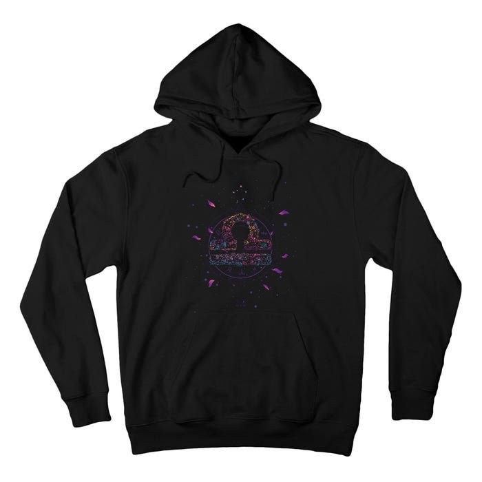 Libra Floral Zodiac Tall Hoodie