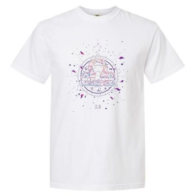 Libra Floral Zodiac Garment-Dyed Heavyweight T-Shirt