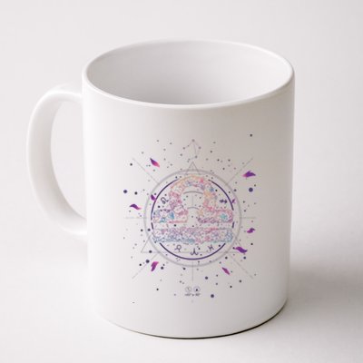 Libra Floral Zodiac Coffee Mug