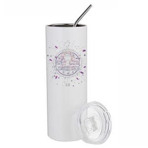 Libra Floral Zodiac Stainless Steel Tumbler