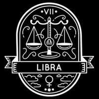 Libra Zodiac Symbol Design Zip Tote Bag