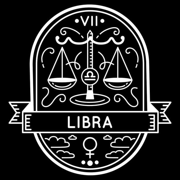 Libra Zodiac Symbol Design Zip Tote Bag