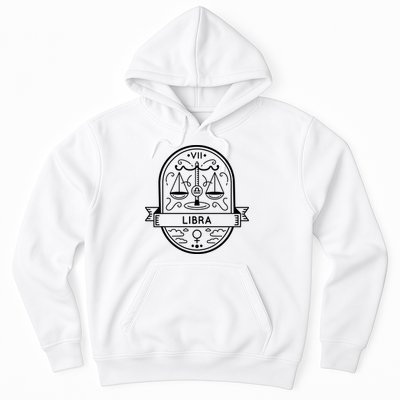 Libra Zodiac Symbol Design Hoodie
