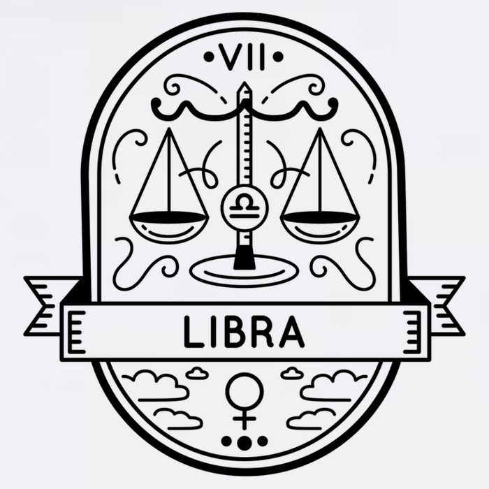 Libra Zodiac Symbol Design Tall T-Shirt