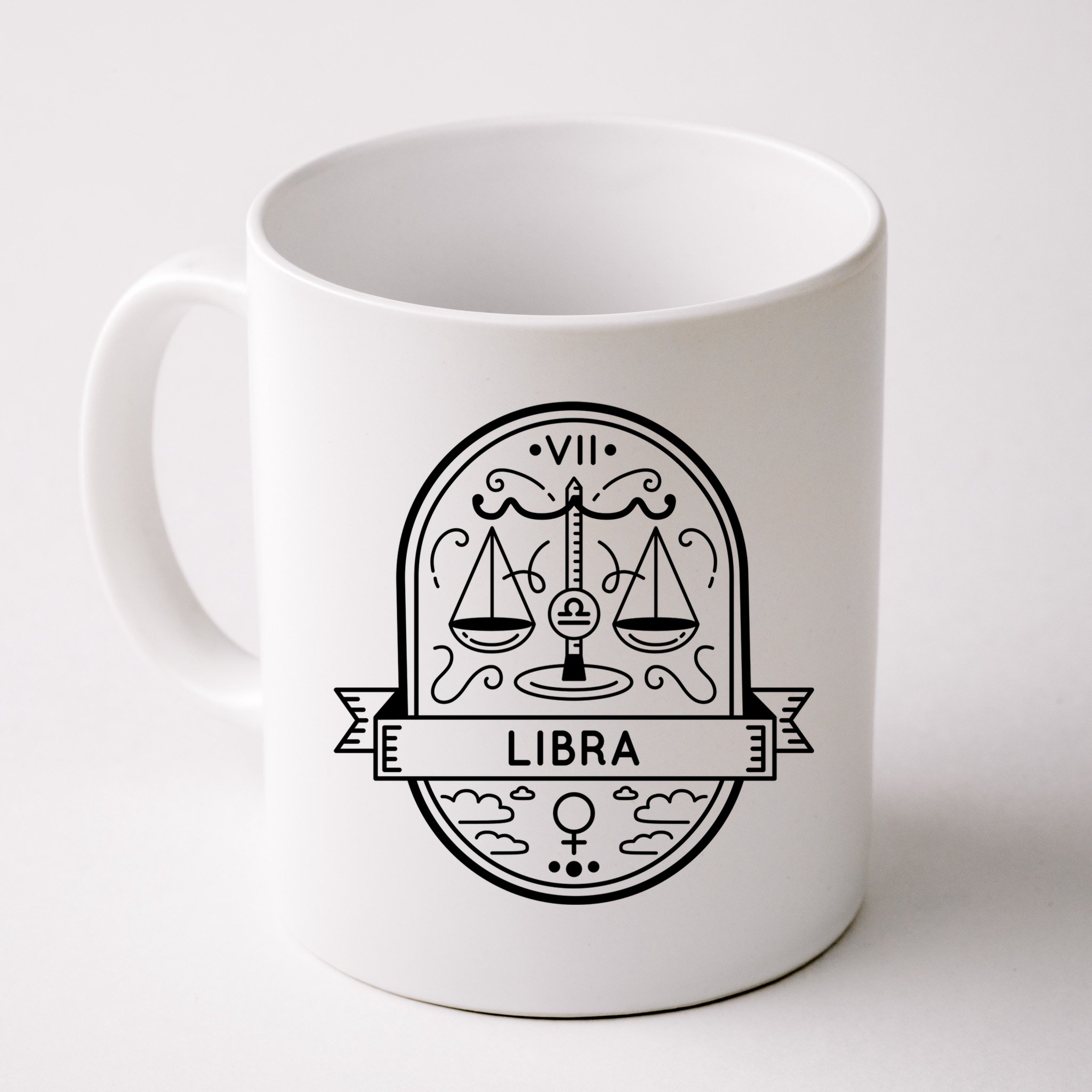 Libra Zodiac Symbol Design Mug