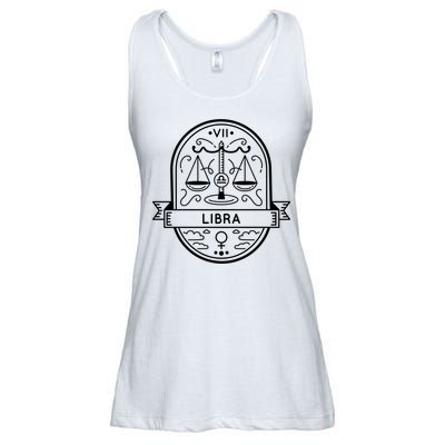 Libra Zodiac Symbol Design Ladies Essential Flowy Tank