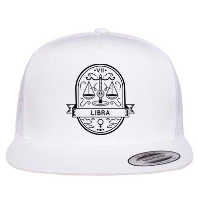Libra Zodiac Symbol Design Flatbill Hat