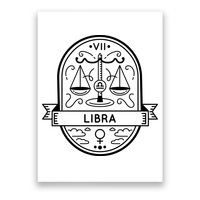 Libra Zodiac Symbol Design Poster