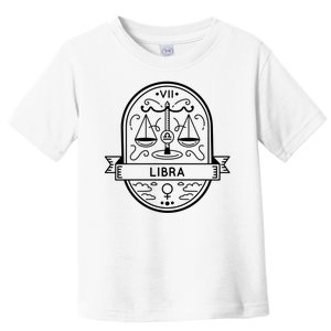 Libra Zodiac Symbol Design Toddler T-Shirt