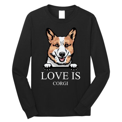 Love Is Corgi Dog Long Sleeve Shirt