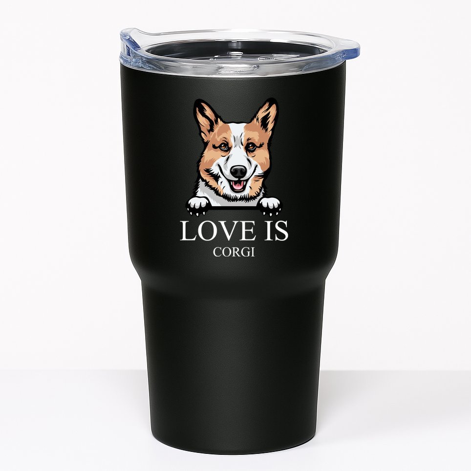 Love Is Corgi Dog Tumbler