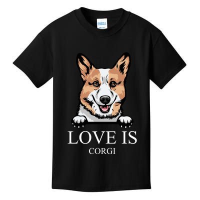 Love Is Corgi Dog Kids T-Shirt