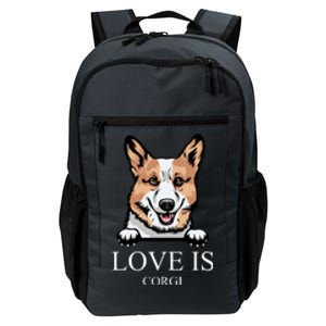 Love Is Corgi Dog Daily Commute Backpack