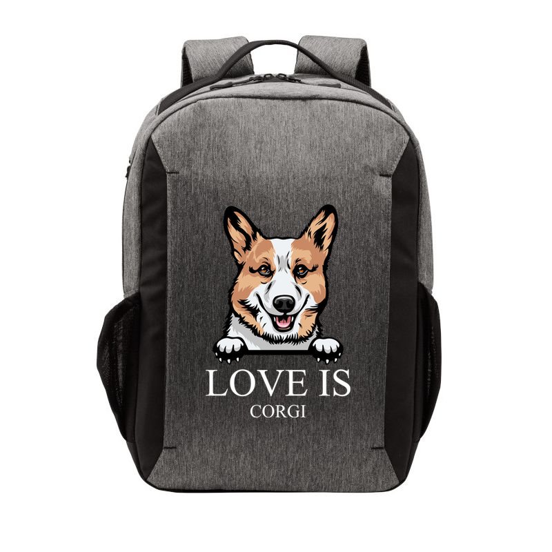 Love Is Corgi Dog Vector Backpack