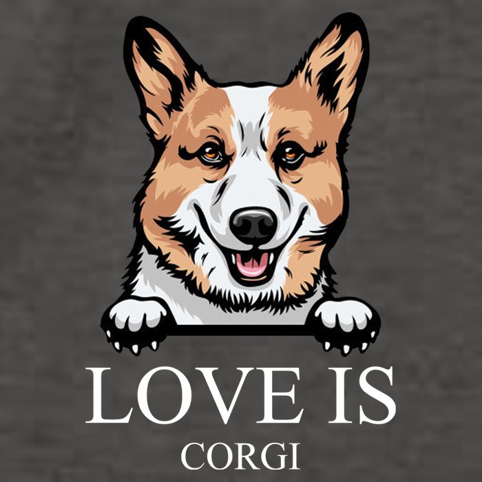 Love Is Corgi Dog Vector Backpack