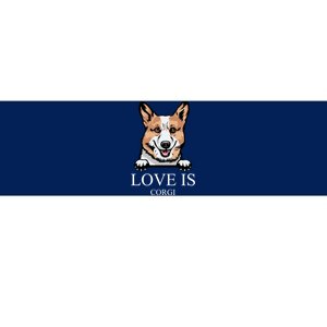 Love Is Corgi Dog Bumper Sticker