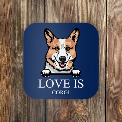 Love Is Corgi Dog Coaster