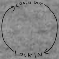 Lock In Crash Out Hooded Wearable Blanket