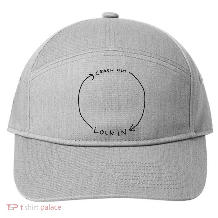 Lock In Crash Out 7-Panel Snapback Hat