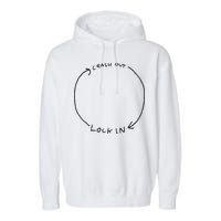 Lock In Crash Out Garment-Dyed Fleece Hoodie