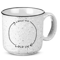 Lock In Crash Out 15oz Campfire Ceramic Mug