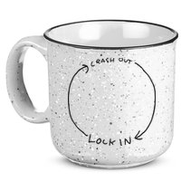 Lock In Crash Out 15oz Campfire Ceramic Mug