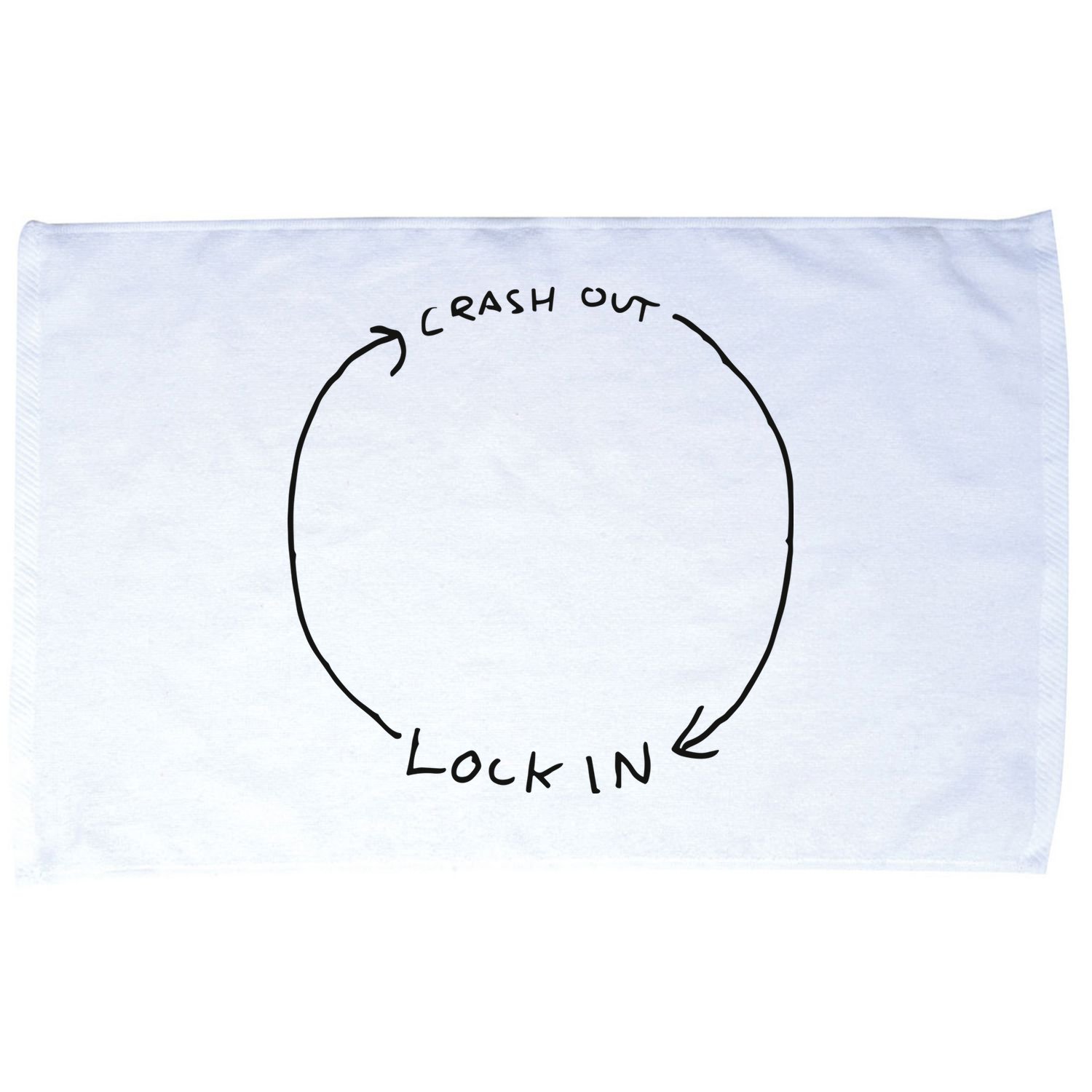Lock In Crash Out Microfiber Hand Towel